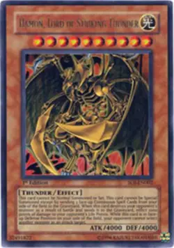 Hamon, Lord of Striking Thunder - SOI-EN002 - Ultra Rare - 1st Edition LP Yugioh - Image 1