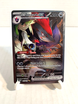 Pokemon TCG N’s Zoroark ex 185/159 SV09: Journey Together Special Illustration - Image 1