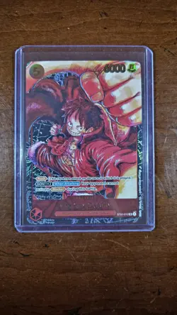 Bandai One Piece Monkey D. Luffy ST01-012 Super Rare Holo 6000 Power - Image 1
