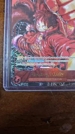 Bandai One Piece Monkey D. Luffy ST01-012 Super Rare Holo 6000 Power - Image 3