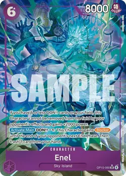One Piece English - Enel - Alt Art - OP15-060 - SR - NM - Image 1