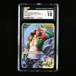 CGC 10 GEM MINT 2024 One Piece JPN Kuzan OP02-121 SEC - Image 2