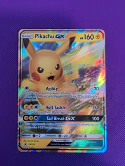 2019 Pokemon Pikachu GX SM232 Sm Holo Black Star Promo - NM - Image 1