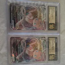 TWO Pokemon CGC Pristine 10 slab lot Mew VMAX Japanese Card Lot - Image 1