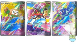 Pokemon First Partner Illustration Collection Series 1 Alolan Starters Promo Set - Image 1