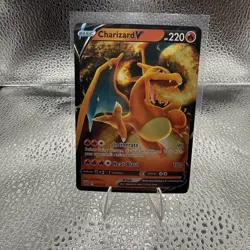 Pokemon Charizard V #017/172 Swsh09: Brilliant Stars Holo Full Art TCG NM - Image 1