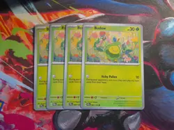 4x Budew 004/131 x4 - Prismatic Evolutions - Pokemon TCG - Common - Playset - Image 1