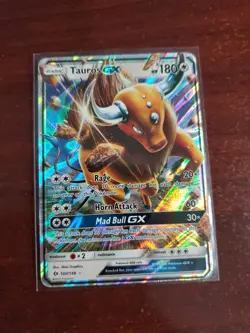 Tauros GX 100/149 Sun & Moon NM Ultra Rare Pokemon Card - Image 1