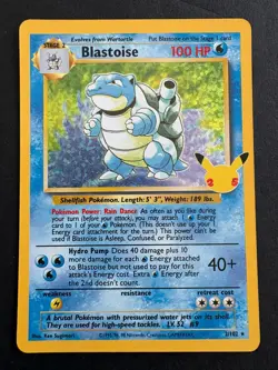Pokemon TCG Blastoise 2/102 Celebrations Classic Collection NM - Image 1