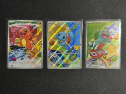 Pokemon First Partner Illustration Collection Series 1 Kanto Gen 1 Starters - Image 1