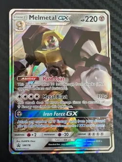 Pokemon TCG Melmetal GX SM178 Sun & Moon Black Star Promo Holo VLP - Image 1
