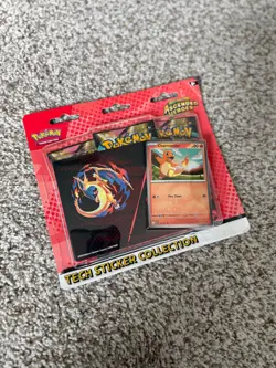 [NEW] Pokemon Mega Evolution Ascended Heroes 3 Pack Tech Sticker - Charmander - Image 1