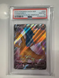 Charizard V | PSA 10 | Champions Path Elite Trainer Box Promo SWSH050 Pokemon - Image 1