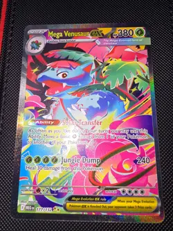 Pokemon Mega Evolution Mega Venusaur EX 177/132 Special Illustration Rare SIR - Image 1