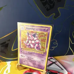Pokemon TCG Nidoking 45/108 Evolutions Reverse Holo 150 HP Holo Rare Stage 2 - Image 1