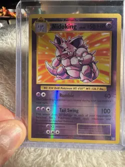 Pokemon Nidoking TCG Evolutions 45/108 Reverse Holo Holo Rare L/Mp - Image 3