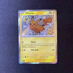 Pikachu 131/091 - PAF Paldean Fates - Shiny Rare Pokemon Holo NM - Image 1