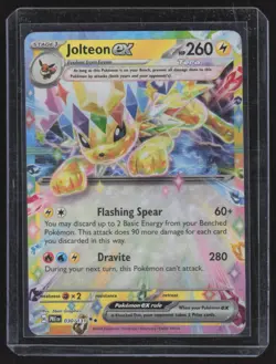 2025 Pokemon Prismatic Evolutions Jolteon EX Double Rare #030 - Image 1