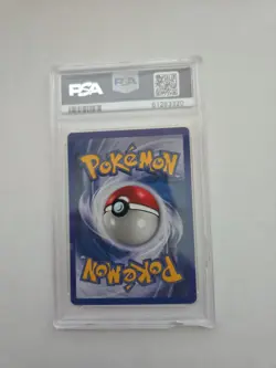 PSA 8 - 2002 Pokemon League MACHAMP Black Star Promo #43 Damaged Slab - Image 2