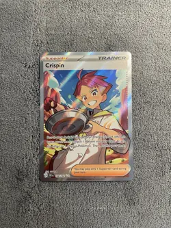 Pokemon TCG — Full Art Trainer CRISPIN 164/142 Stellar Crown Ultra Rare (NM) - Image 1