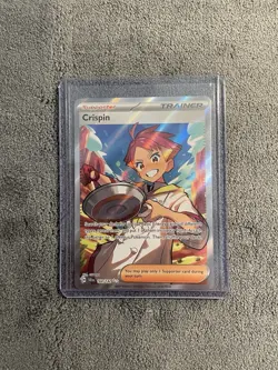 Pokemon TCG — Full Art Trainer CRISPIN 164/142 Stellar Crown Ultra Rare (NM) - Image 3