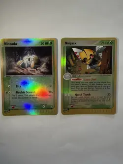 Pokemon TCG Nintendo 2003 Nincada & Ninjask EX Dragon Holo 67/97 18/97 English - Image 1