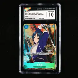 CGC 10 GEM MINT 2025 One Piece CHN Tashigi OP12-031 Rare - Image 2