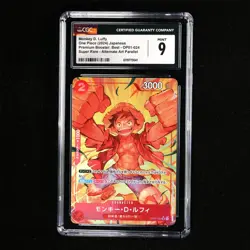 CGC 9 MINT 2024 One Piece JPN Monkey D. Luffy OP01-024 SR (Alt Art) - Image 2