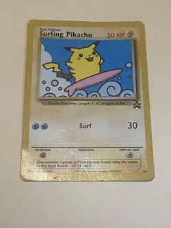 Pokemon Surfing Pikachu Promo Wotc 28/53 Regular Basic 50 HP English Card - Image 3