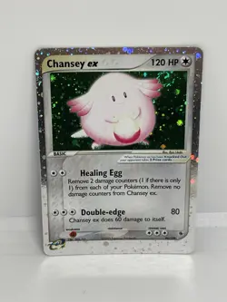 Pokemon TCG Ruby & Sapphire Chansey EX Holo Ultra Rare Card 2003 96/109 NM,Swirl - Image 1