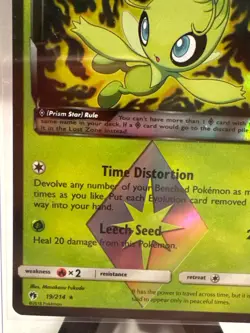 Pokemon TCG Cards Celebi Prism Star 19/214 Lost Thunder Ultra Rare NM-M - Image 4