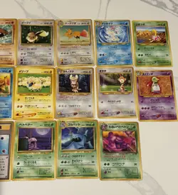 Vintage Japanese Pokemon Card Lot 23 Cards From 1996 Era Pocket Monsters - Image 3