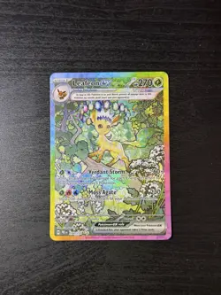 Pokemon Prismatic Evolutions Leafeon Ex #144 Raw Card NM (Read Below) - Image 1