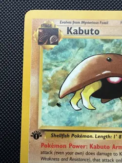 Kabuto Fossil 1st Edition 50/62 Common Card English - LP - Image 5