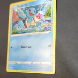Pokemon TCG Squirtle Pokemon GO Promo Holo Card SWSH233 70 HP - Image 2