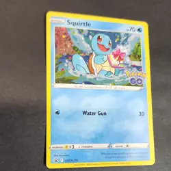 Pokemon TCG Squirtle Pokemon GO Promo Holo Card SWSH233 70 HP - Image 3
