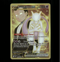 HOLO MEWTWO Card MEWTWO Pokemon Card FAN MADE NOT TCG - Image 1
