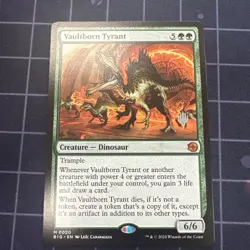 Vaultborn Tyrant Outlaws of Thunder Junction: the Big Score Regular Promo - Image 1