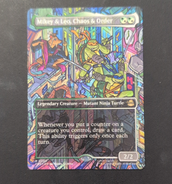 MTG Mikey & Leo, Chaos & Order 0200 Rare Foil Green Blue TMNT English 2026 - Image 1
