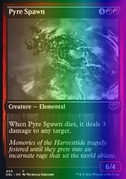 Magic the Gathering MTG Pyre Spawn (440) Innistrad Double Feature NM FOIL - Image 1