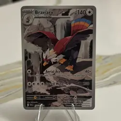 Pokemon TCG Braviary Sv: Black Bolt Illustration Rare Holo 140 HP 155/086 Eng - Image 1