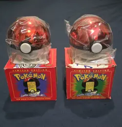 Pokemon 23k Gold Plated Togepi & Poliwhirl SEALED Pokeball Burger King Promo - Image 2