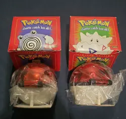 Pokemon 23k Gold Plated Togepi & Poliwhirl SEALED Pokeball Burger King Promo - Image 4
