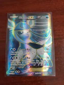 Pokemon Glaceon EX Ultra Rare Holo Basic Card XY 116/124 - Image 1