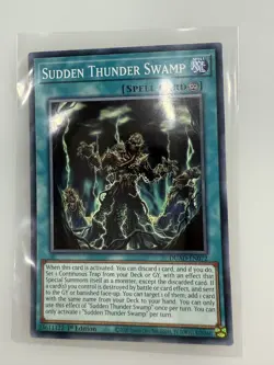 DUAD-EN072 Sudden Thunder Swamp : Common 1st Edition Mint YuGiOh Card - Image 1