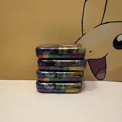 Pokemon TCG Collectible Tin Lot of (4)four tins (2)Zorua Riolu Clefairy .. EMPTY - Image 2