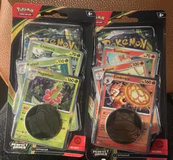 Lot Of 2 Pokemon Perfect Order Checklane Blister Promo Pack Meganium + Cinderace - Image 1