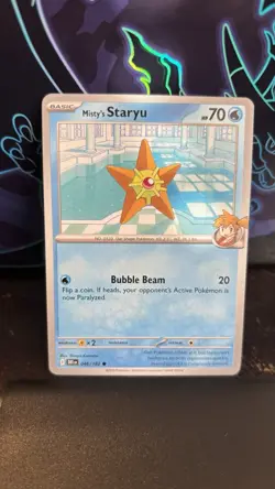 Pokemon Misty's Staryu Sv10: Destined Rivals Regular Common 046/182 Basic NM - Image 1