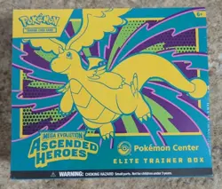 Pokemon Center Ascended Heroes Elite Trainer Box SEALED PC ETB -bent corner/tear - Image 1