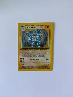 Machamp 8/102 Holo Holo Rare Deck Exclusives Pokemon 1st Edition Holo HP - Image 1